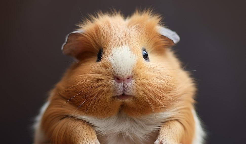 Cute Guinea Pig Being Cared For